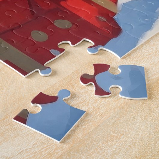 ブービデフランダレスクリスマスフェスティバルスノーシーン ジグソーパズル (側面)