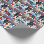 ブービデフランダレスクリスマスフェスティバルスノーシーン ラッピングペーパー (角)