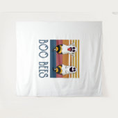 ブービーカップル幽霊ハロウィンシャツ タペストリー (正面(横))