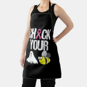 ブービーバストガンおもしろいハロウィーンをチェック エプロン (インサイチュ)