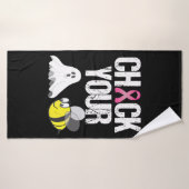 ブービーバストガンおもしろいハロウィーンをチェック バスタオル (バスタオル)