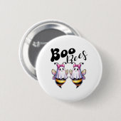 ブービー幽霊ビーハロウィーン仮装おもしろい女性 缶バッジ (正面&裏面)