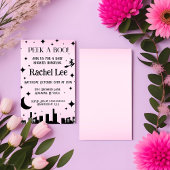 ブーピンクハロウィーンベビーシャワー招待状 招待状