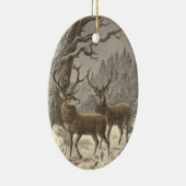 ブーフのderのふち飾りのクリスマスオーナメント セラミックオーナメント (右)