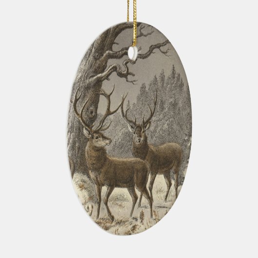 ブーフのderのふち飾りのクリスマスオーナメント セラミックオーナメント (右)