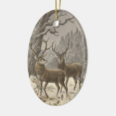 ブーフのderのふち飾りのクリスマスオーナメント セラミックオーナメント (左)