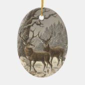 ブーフのderのふち飾りのクリスマスオーナメント セラミックオーナメント (正面)