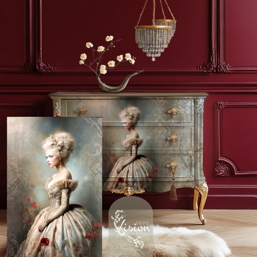 ブーファント開花ロココエレガンスポートレートアート 薄葉紙