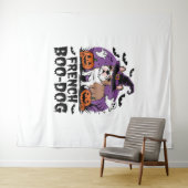 ブーフランスのドッグ – 最も不気味なアップ タペストリー (インサイチュ(横))