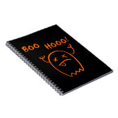 ブーフー Halloween 幽霊 ダークモノトーン ノートブック (右側)
