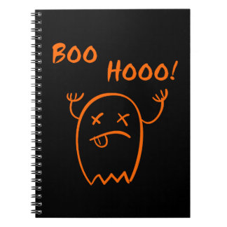 ブーフー Halloween 幽霊 ダークモノトーン ノートブック