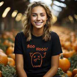 ブーフー Halloween 幽霊 ダークモノトーン Tシャツ