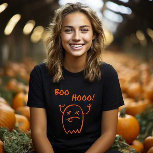 ブーフー Halloween 幽霊 ダークモノトーン Tシャツ