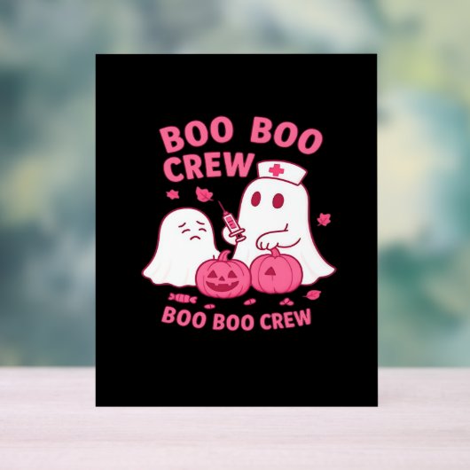 ブーブクルーナースおかしなハロウィーン幽霊ナースギル アクリルサイン (ニュートラル)