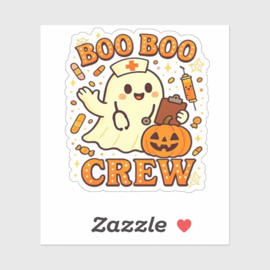 ブーブクルーナースおかしなハロウィーン幽霊ナースギル シール (シート)