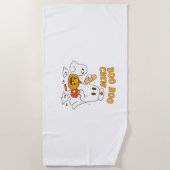 ブーブクルーナースおかしなハロウィーン幽霊ナースギル ビーチタオル (正面)