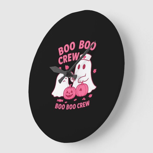 ブーブクルーナースおかしなハロウィーン幽霊ナースギル ラージ壁時計 (傾斜)
