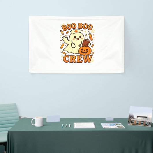 ブーブクルーナースおかしなハロウィーン幽霊ナースギル 横断幕 (トレードショー)