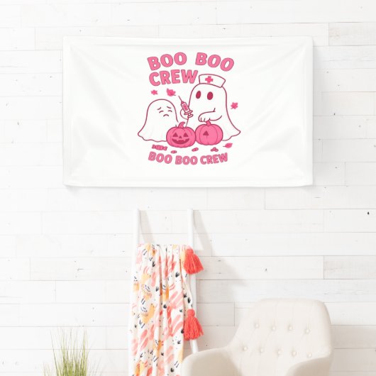 ブーブクルーナースおかしなハロウィーン幽霊ナースギル 横断幕 (インサイチュ)