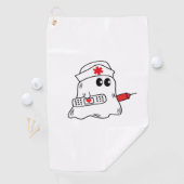 ブーブクルーナースハロウィーン幽霊オーバーサイおもしろいズ ゴルフタオル (インサイチュ)