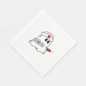 ブーブクルーナースハロウィーン幽霊オーバーサイおもしろいズ スタンダードランチョンナプキン (角)