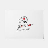 ブーブクルーナースハロウィーン幽霊オーバーサイおもしろいズ ドアマット (正面)