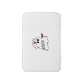 ブーブクルーナースハロウィーン幽霊オーバーサイおもしろいズ バスマット (正面縦)