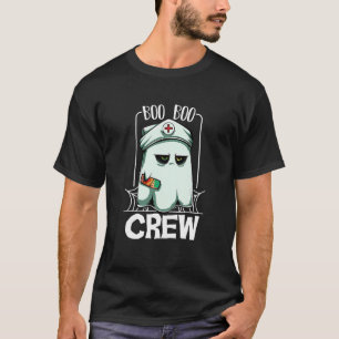 ブーブクルーナース幽霊おもしろいホラーハロウィーンCos Tシャツ