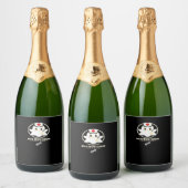 ブーブクルー幽霊ナース – かわいい不気味とハロー スパークリングワインラベル (ボトル)