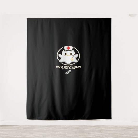 ブーブクルー幽霊ナース – かわいい不気味とハロー タペストリー (正面)