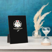 ブーブクルー幽霊ナース – かわいい不気味とハロー フォトプラーク (側面)