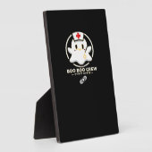 ブーブクルー幽霊ナース – かわいい不気味とハロー フォトプラーク (側面)