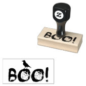 ブーブグルニー文字とブラッククロウ ラバースタンプ (押印)