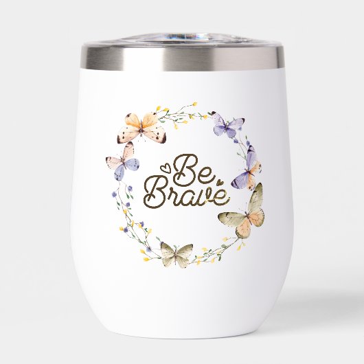 ブーブブレイブパープルイエロー蝶リース (正面)