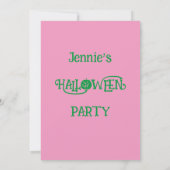 ブーブブーブビーブハローウィンパーティ 招待状 (裏面)