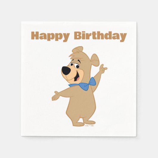 ブーブーの腕を広げる スタンダードカクテルナプキン (正面)