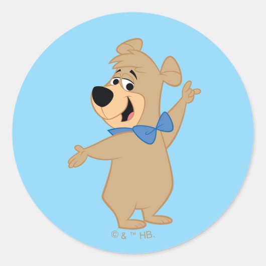 ブーブーの腕を広げる ラウンドシール (正面)