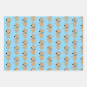 ブーブーの腕を広げる ラッピングペーパーシート (正面3)