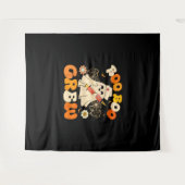 ブーブークルーおもしろい幽霊ナース、レトロハロウィー タペストリー (正面(横))