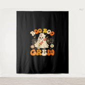 ブーブークルーおもしろい幽霊ナース、レトロハロウィー タペストリー (正面)