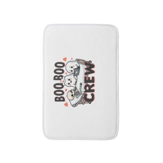 ブーブークルーカワイハロウィーンナース幽霊エッセンシャル バスマット (正面縦)