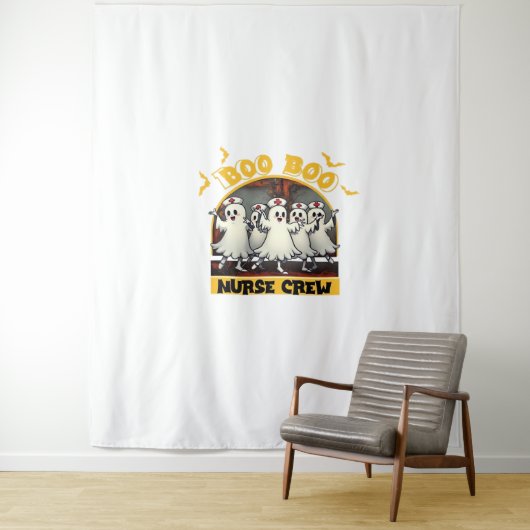 ブーブークルークラシックナースハロウィンTシャツオーバー タペストリー (インサイチュ)