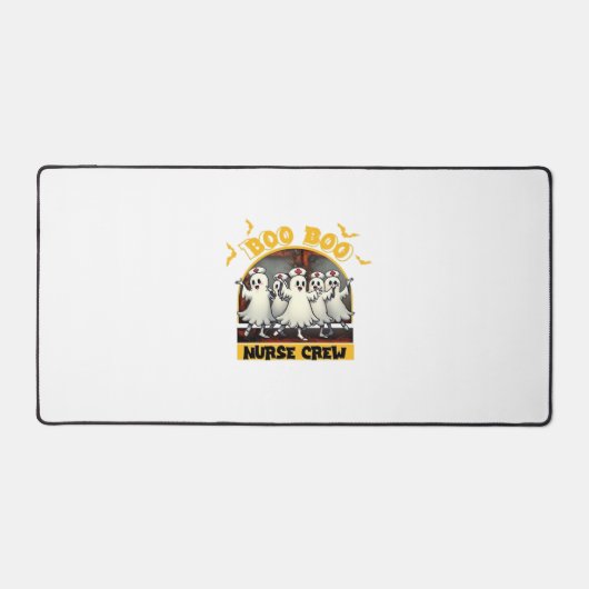 ブーブークルークラシックナースハロウィンTシャツオーバー デスクマット (正面)