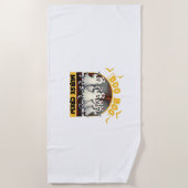 ブーブークルークラシックナースハロウィンTシャツオーバー ビーチタオル (正面)