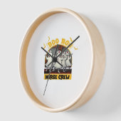 ブーブークルークラシックナースハロウィンTシャツオーバー 壁時計 (傾斜)