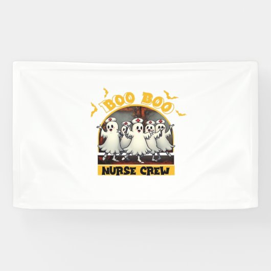 ブーブークルークラシックナースハロウィンTシャツオーバー 横断幕 (横)