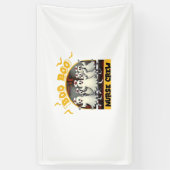 ブーブークルークラシックナースハロウィンTシャツオーバー 横断幕 (縦)