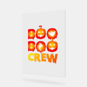 ブーブークルーシャツ – おもしろい幽霊ハロウィンナース&A アクリルサイン (傾斜)