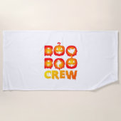 ブーブークルーシャツ – おもしろい幽霊ハロウィンナース&A ビーチタオル (正面)