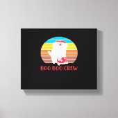 ブーブークルーナースおもしろい幽霊ハロウィンクラシックT キャンバスプリント (正面)